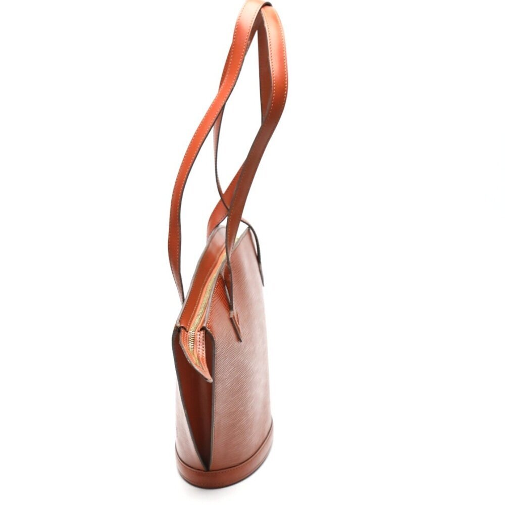 LOUIS VUITTON Authentic Brown Leather Tote Bag - Picture 4 of 16